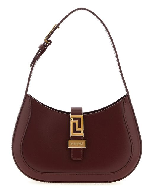 Versace Purple 'Hobo Greca Göttin' kleine Umhängetasche