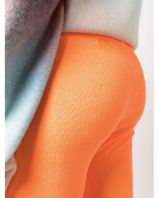 ERL Orange Terry Flared Pants Knit Clothing