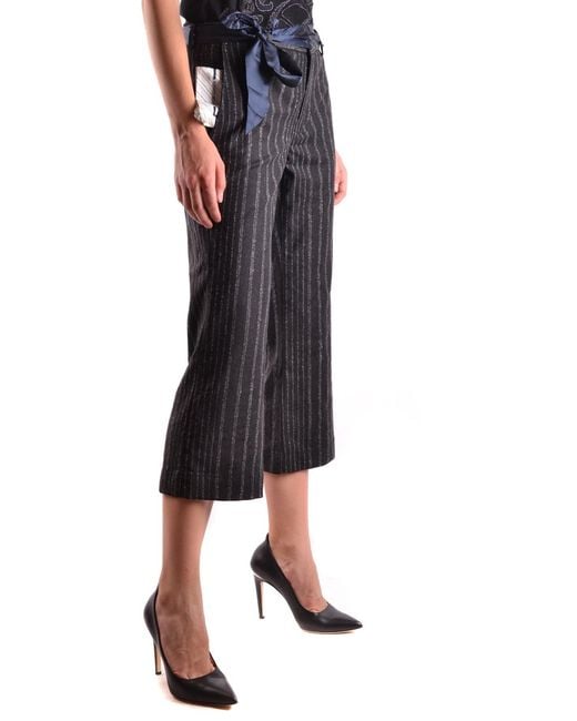 Jacob Cohen Black Wool Pants