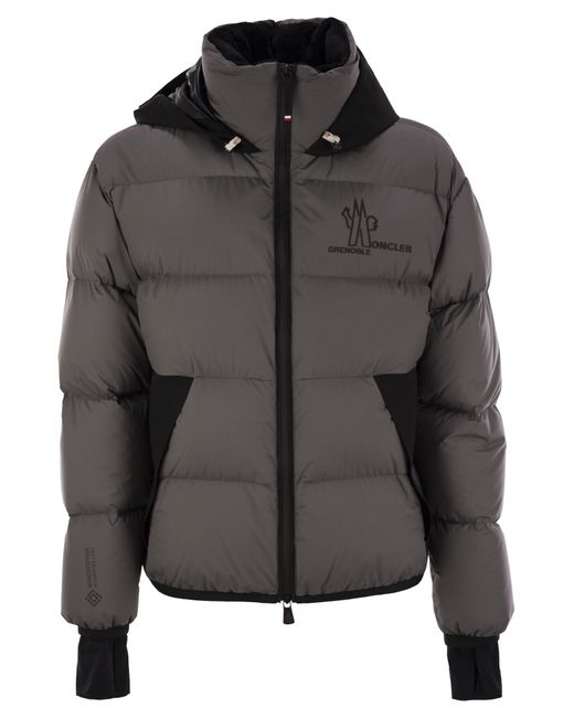 Moncler Marcassin Short Down Jacket Met Kap in het Black voor heren