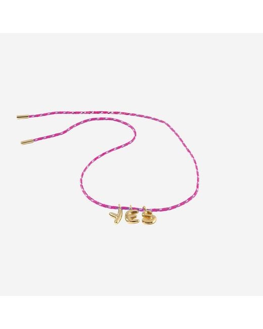 Sorbet Island Red Fabric And Metal Necklace