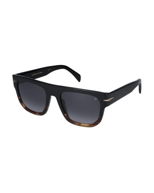David Beckham Black Sunglasses Db 7044/S 37 N Horn /20/145 for men