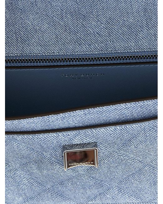 Tory Burch Blue 'Fleming Cabvertibile' kleiner Umhängetasche