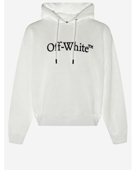 Off-White c/o Virgil Abloh White Cotton Hoodie With Logo for men