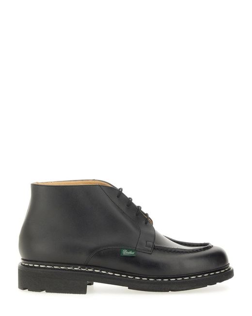 Botte en cuir Paraboot pour homme en coloris Black