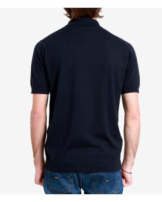 John Smedley Blue T Shirts And Polos
