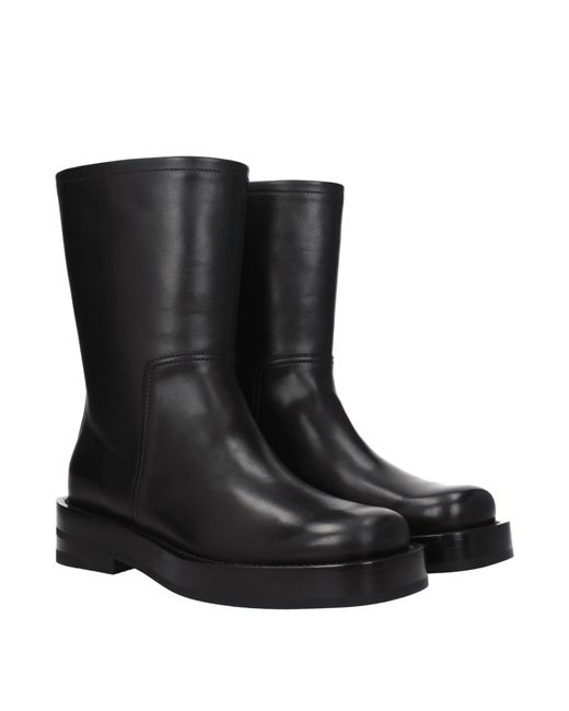 Dior Black Stivali Uomo Pelle Nero for men