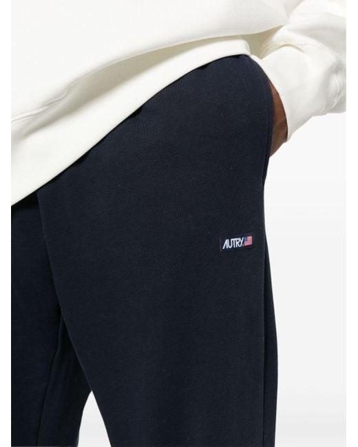 Autry Blue Logo Cotton Sweatpants for men