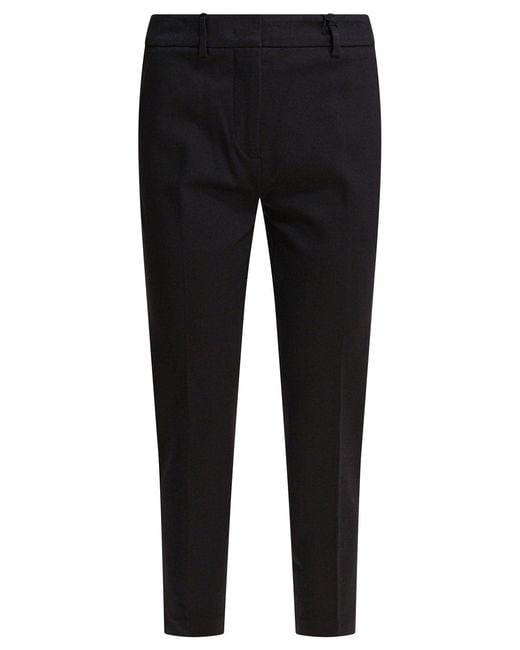 Semler Black Viscose Pants Trousers