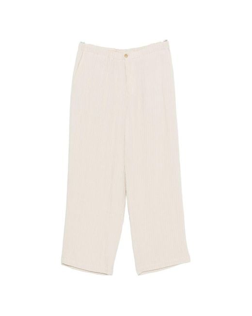 Emporio Armani Exclusive White Trousers for men