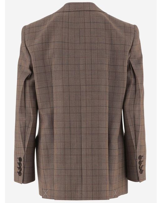 Chloé Brown Jacket Double-Breasted Wool