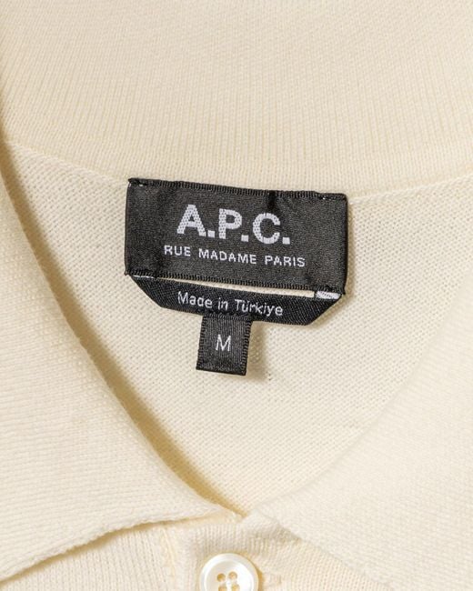 A.P.C. T -Shirts und Polos weiß in Natural für Herren