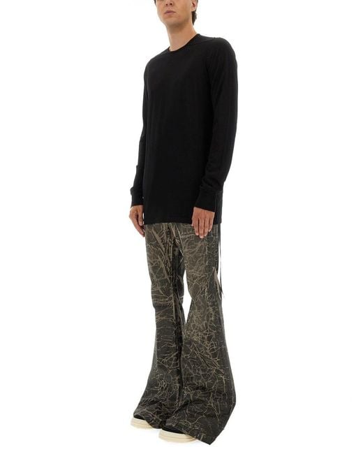 Rick Owens Black Long Sleeved T Shirt