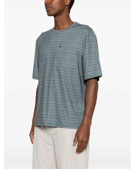 Hiking Patrol Blue Striped Short Sleeve