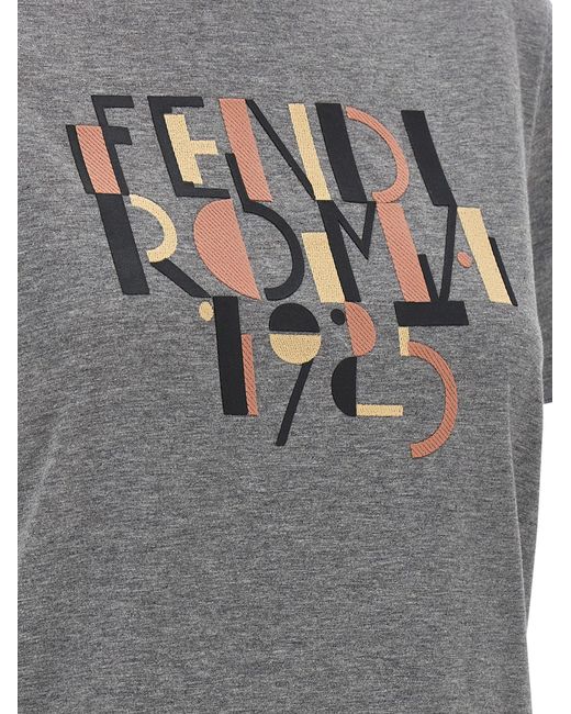 ' Roma 1925' Camiseta Fendi de color Gray
