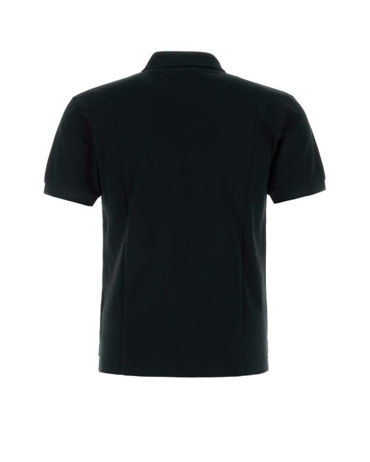 COMME DES GARÇONS PLAY Black Piquet Polo Shirt