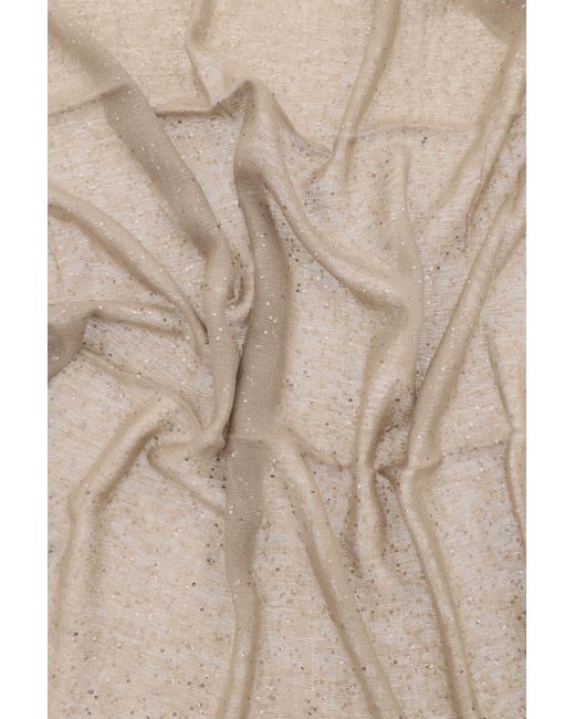 "Cachemire et écharpe en soie pour Brunello Cucinelli en coloris White