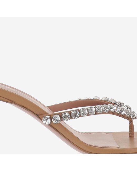 AMINA MUADDI Natural Leather Sandals Gigi