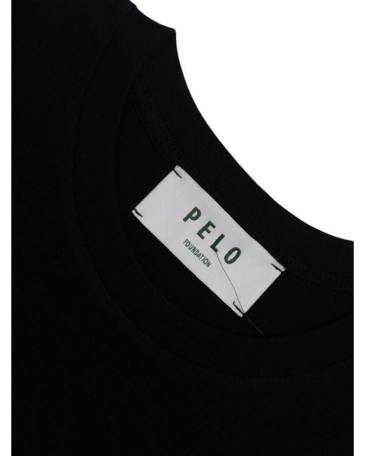 PELO FOUNDATION Black Tshirt for men