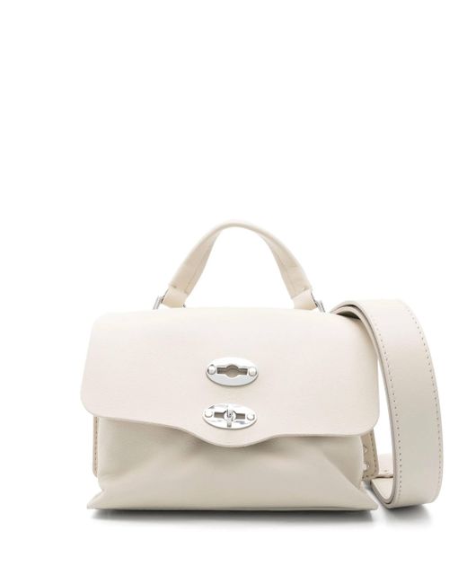 Zanellato Natural White Mandel Beige Twist Lock -Tasche
