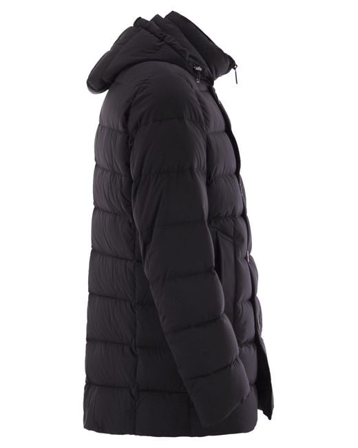 Moorer Black Florio Kn Double Breasted Down Jacket for men