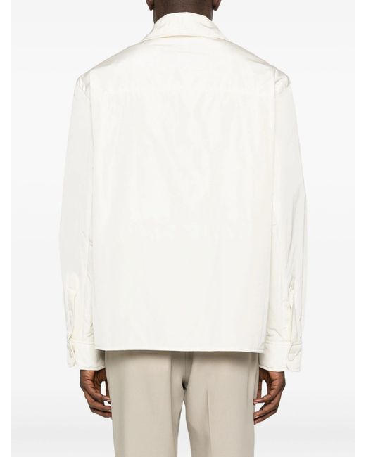 AMI White Jacket Padded Adc Overshirt for men