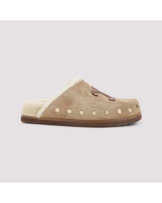 Céline Natural Triomphe Wedge 15Mm Mules