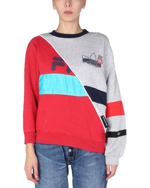 1/OFF Red Remade Wrangle Sweatshirt