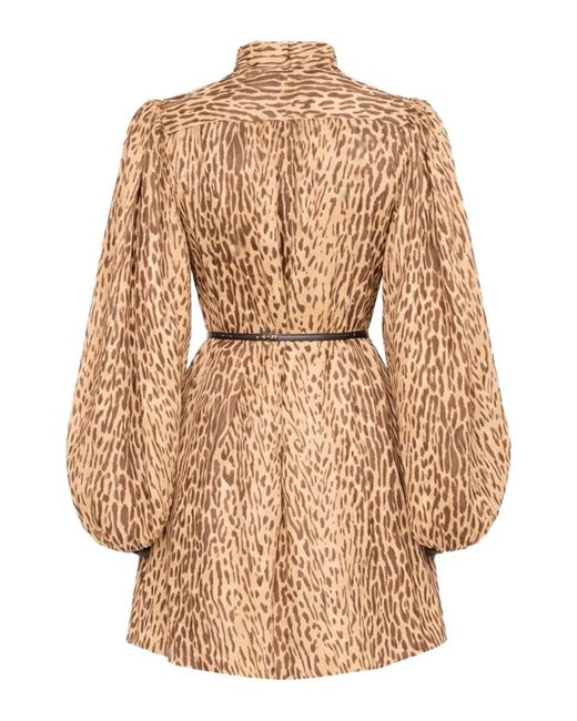 Zimmermann Brown Cascadian Tunic Dress