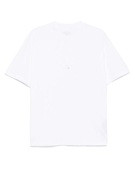 Roa White Logo T Shirt for men