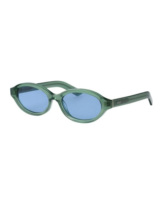 Retrosuperfuture Blue Round Sunglasses Os4