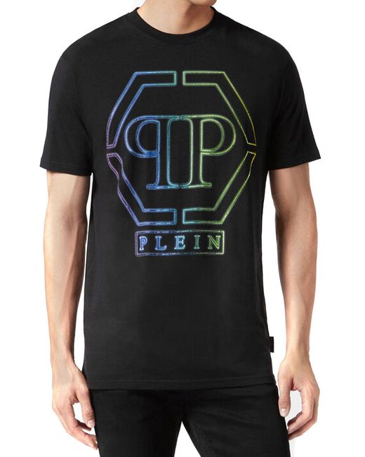 Philipp Plein Black Short Sleeves T-Shirts for men