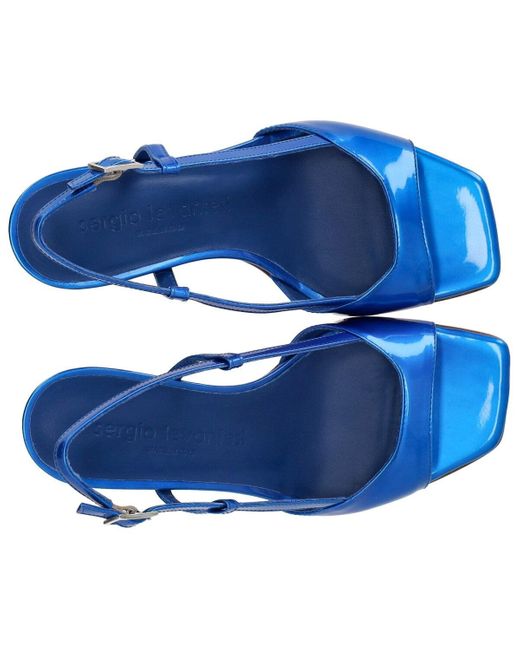 Sergio Levantesi Blue Ilenia Electric Heeled Sandal