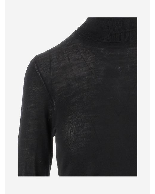 THE GARMENT Black Der Kleidungsstück-Wollpullover