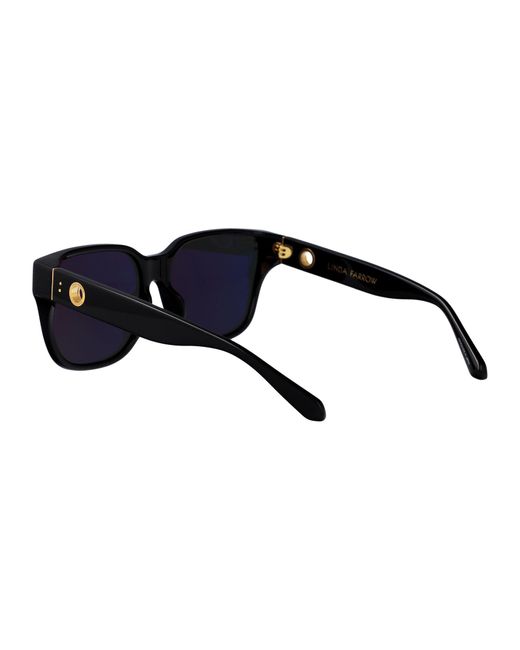 Linda Farrow Black Sunglasses