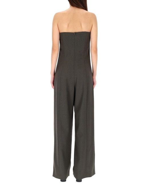 Jean Paul Gaultier Black Solid Strapless Jumpsuit