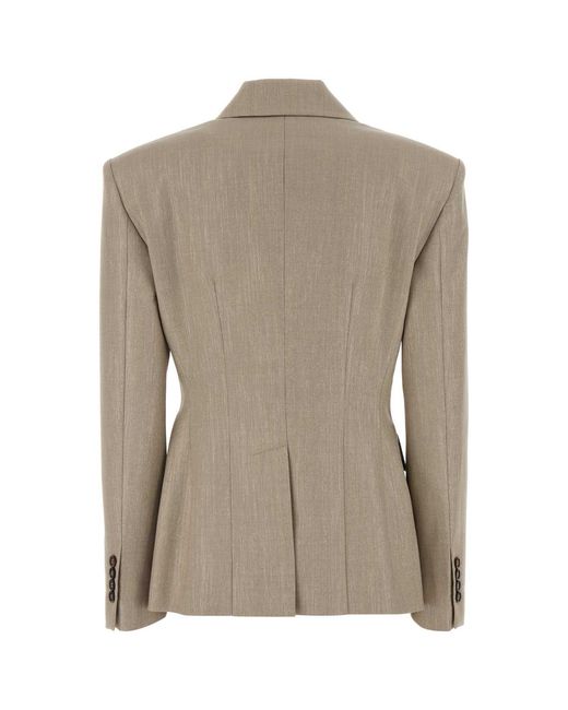 Brunello Cucinelli Natural Cappuccino Twill Blazer