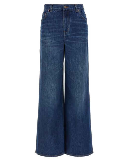 Jean chloé haut de taille Chloé en coloris Blue