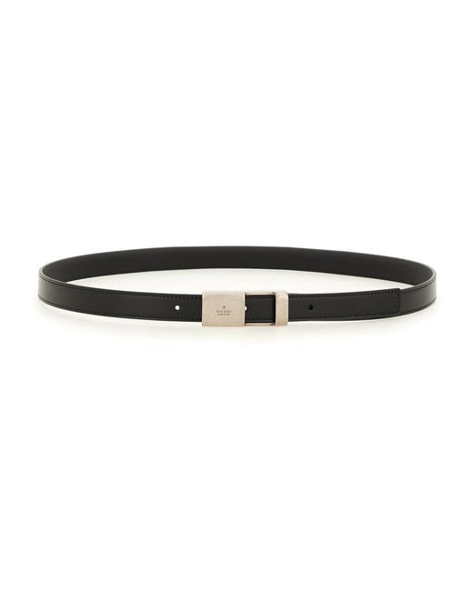 Gucci White Belt With Buckle for men
