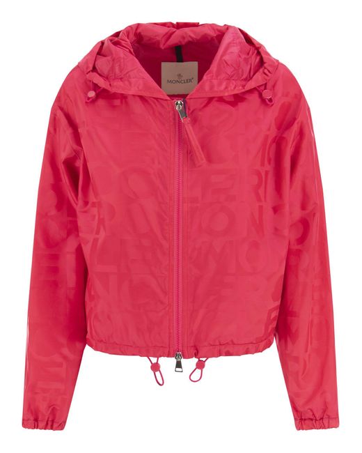 Moncler Pink Zip-up Long-sleeved Jacket