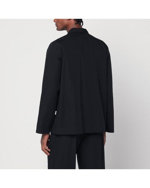 Tekla Black Pyjama Shirt for men