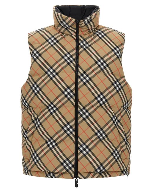 Burberry 'Snowshill' reversible Weste in Natural für Herren