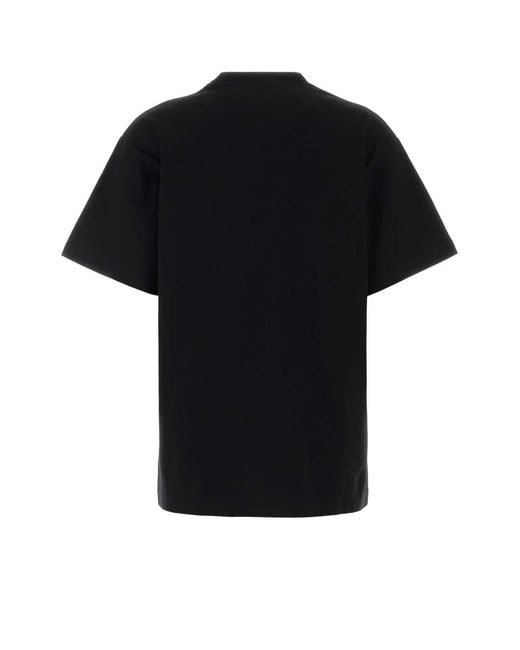 Gucci Black Cotton Jersey T-Shirt With Embroidery