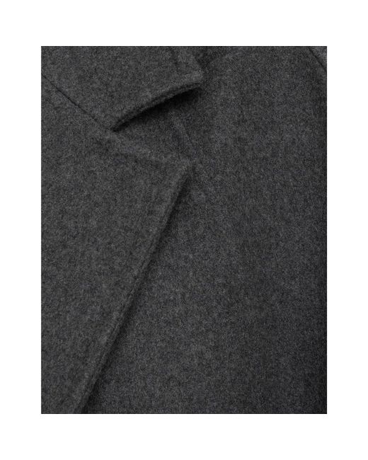 Max Mara Blue Asburgo Wool And C Mere Coat
