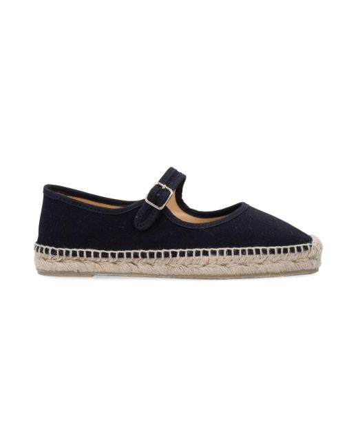 Castaner Black Flache Schuhe schwarz