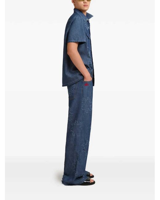 Marni Blue Pocketed Shirt