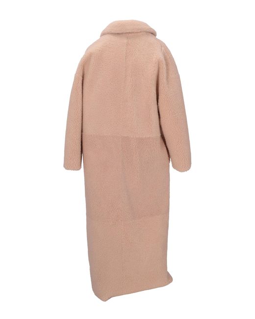 LA ROSE Natural Cappotto Montone Lungo Reversibile