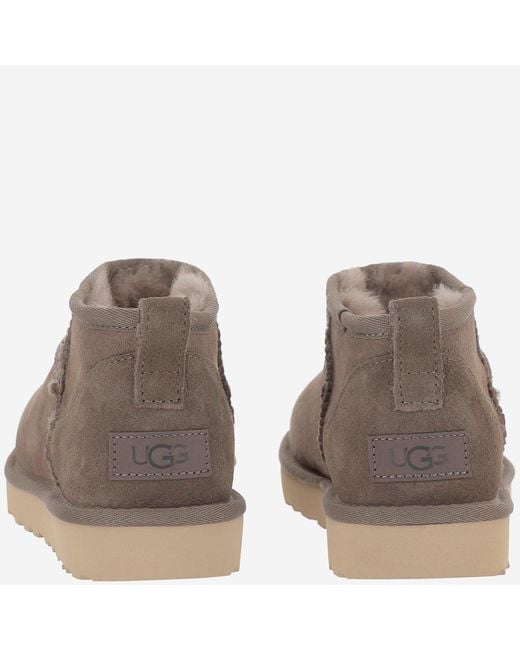 Ugg Brown Ankle Boots Classic Ultra Mini