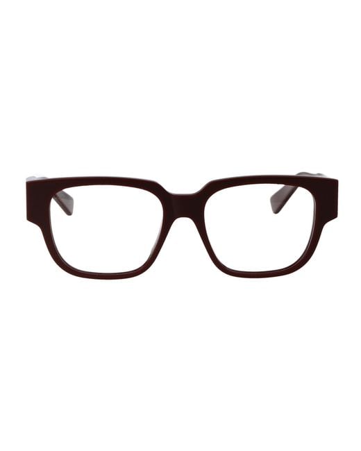 Bottega Veneta Black Burgundy Acetate Optical Glasses