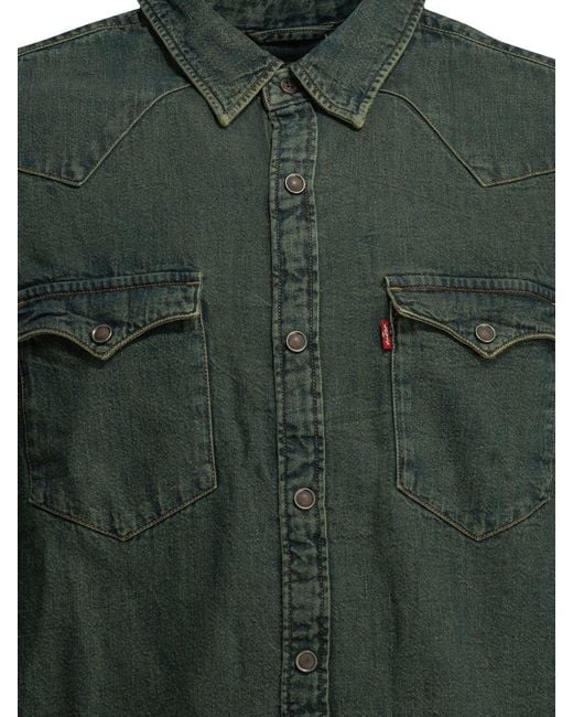 Levi's Green "Barstow Western Shirt" Casual Shirt for men